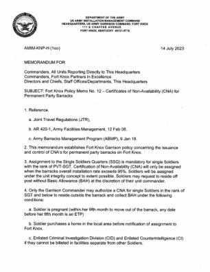 诺克斯堡政策备忘录第 12 号